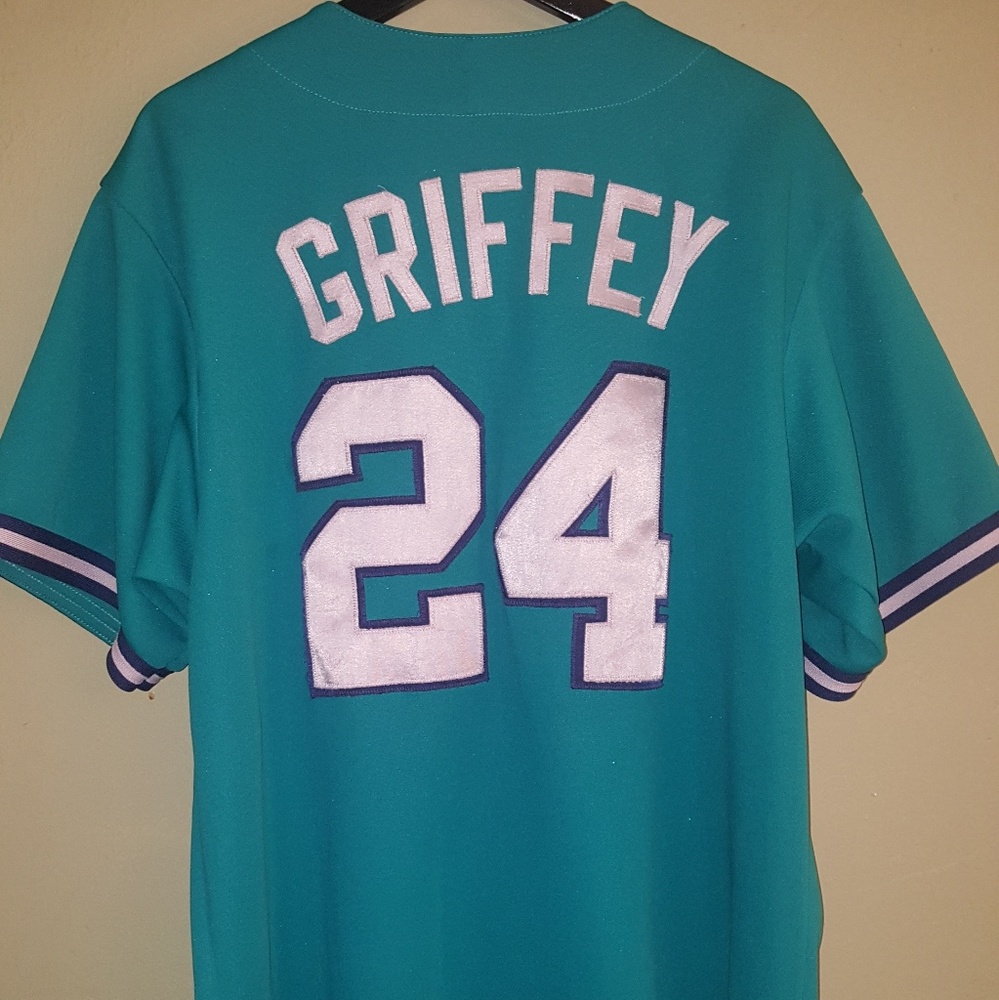 Ken Griffey Jr #24 Mariners Jersey Away Colorway